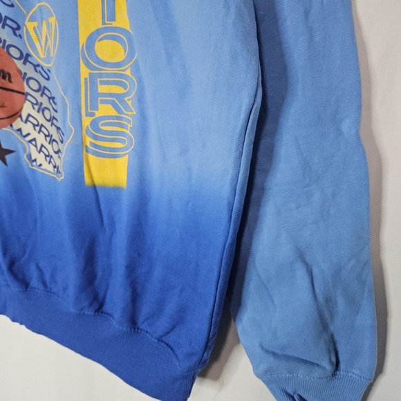 Golden State Warriors‎ Blue Hoodie Size M NWT NBA Sweatshirt Retro Streetwear - Picture 2 of 7